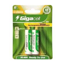 باتری قلمی شارژی 2500میلی آمپر گیگاسل Gigacell