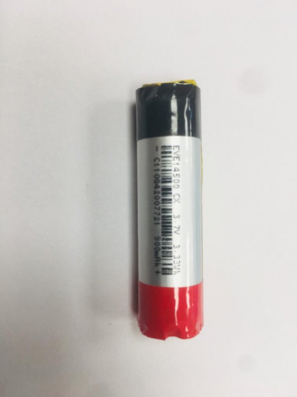 باتری 3.7 ولت 14500 لیتیوم 900 میلی آمپر انرژی