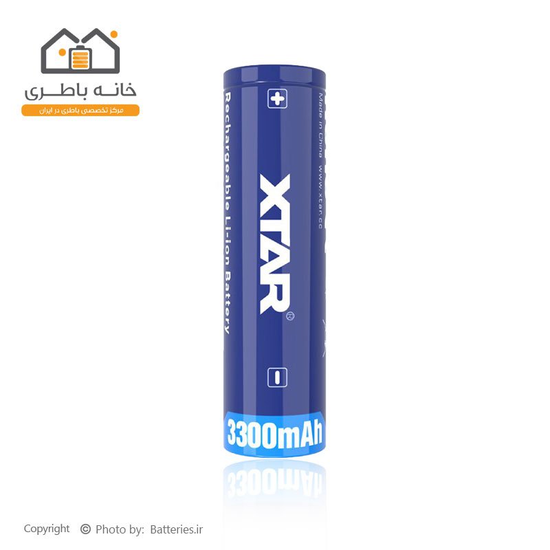 باتری 18650 لیتیوم آیون 3300 میلی آمپر شارژی اکستار Xtar