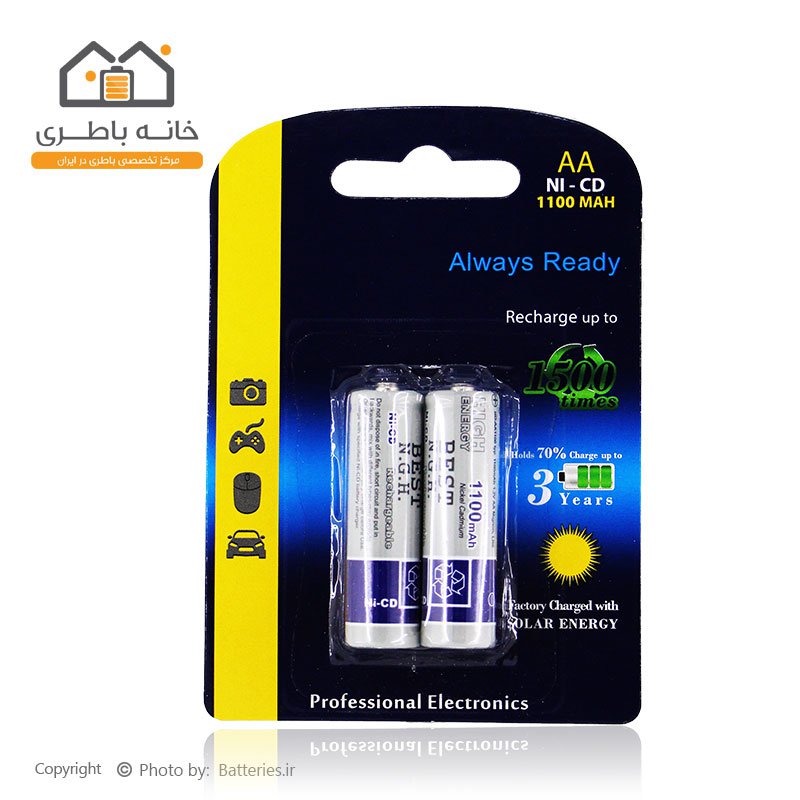 باتری قلمی شارژی 1100 میلی آمپر بست Best