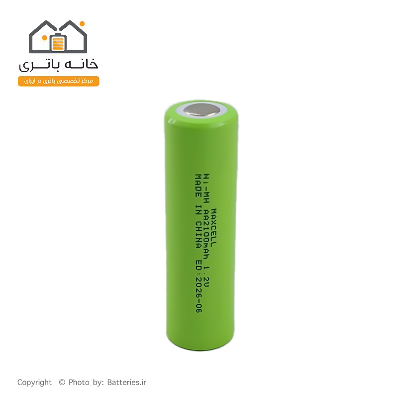 باتری قلمی سرتخت شارژی 2100 میلی آمپر 1.2 ولت مکسل MaxCell