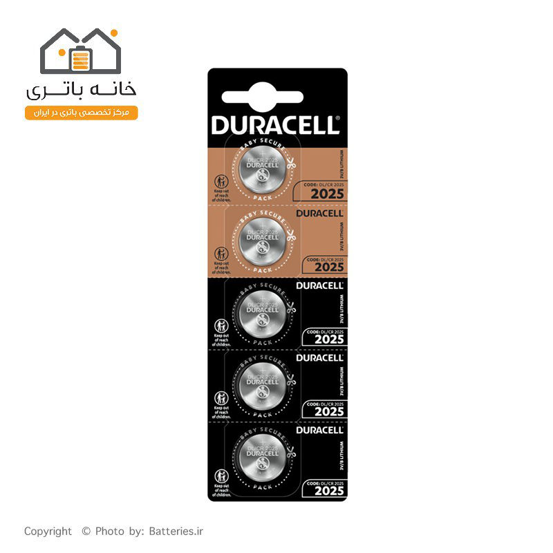 باتری سکه ای دوراسل 2025 5 عددی duracell