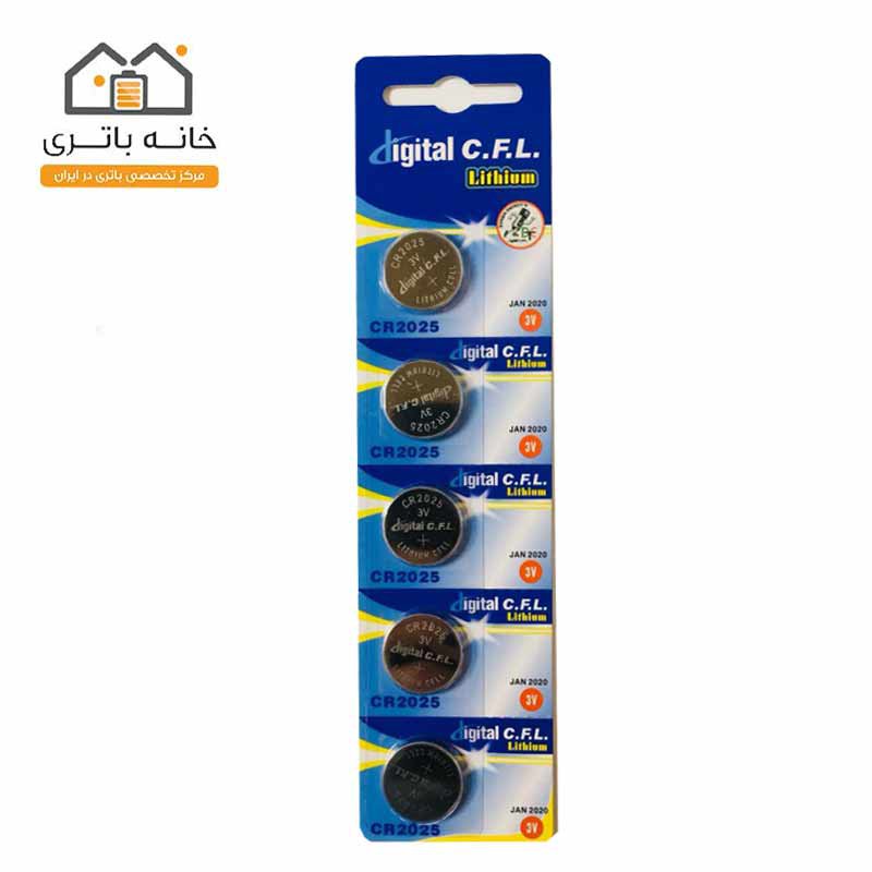 باطری سکه ای CR2025 دیجیتال سی اف ال (digital CFL)