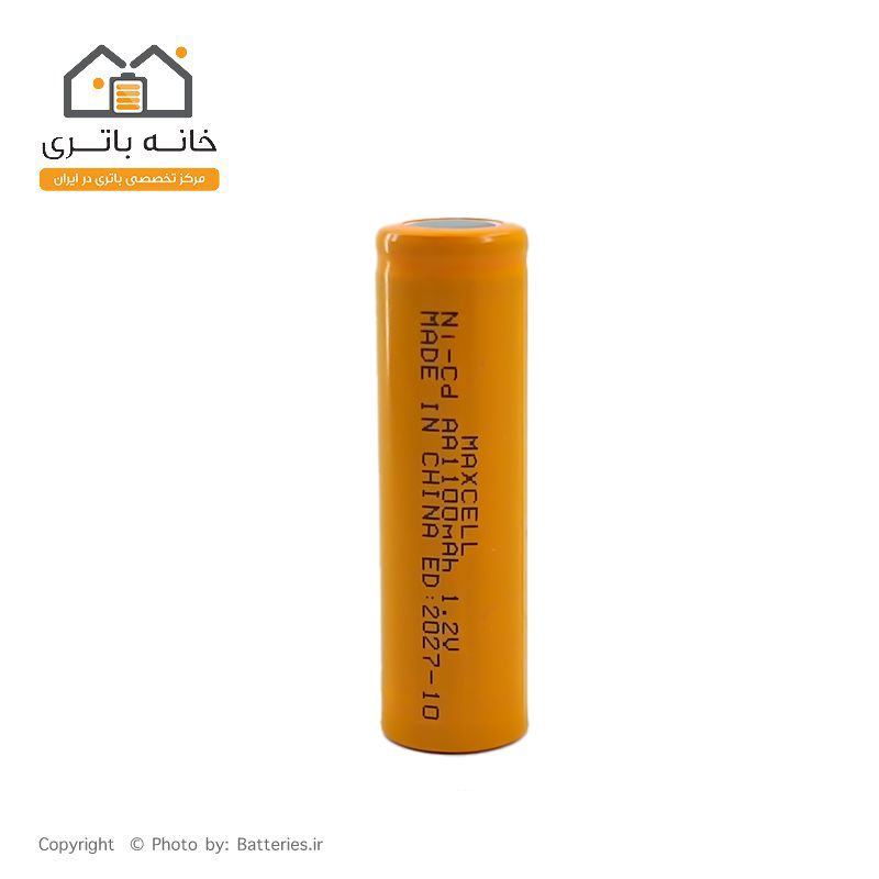 باتری شارژی قلمی سرتخت 1100 میلی آمپر مکسل maxell