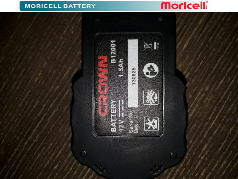 باتری دریل شارژی کراون 12 ولت 1500 میلی آمپر ساعت