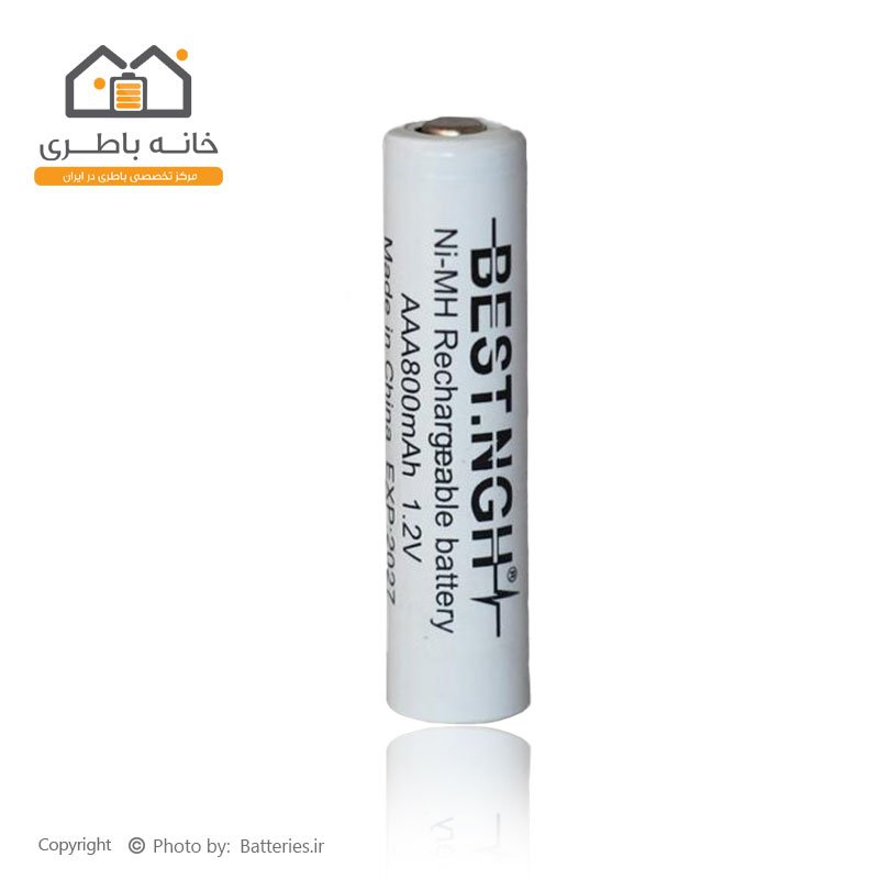 باتری شارژی نیم قلمی 1.2 ولت 800 میلی آمپر بست Best