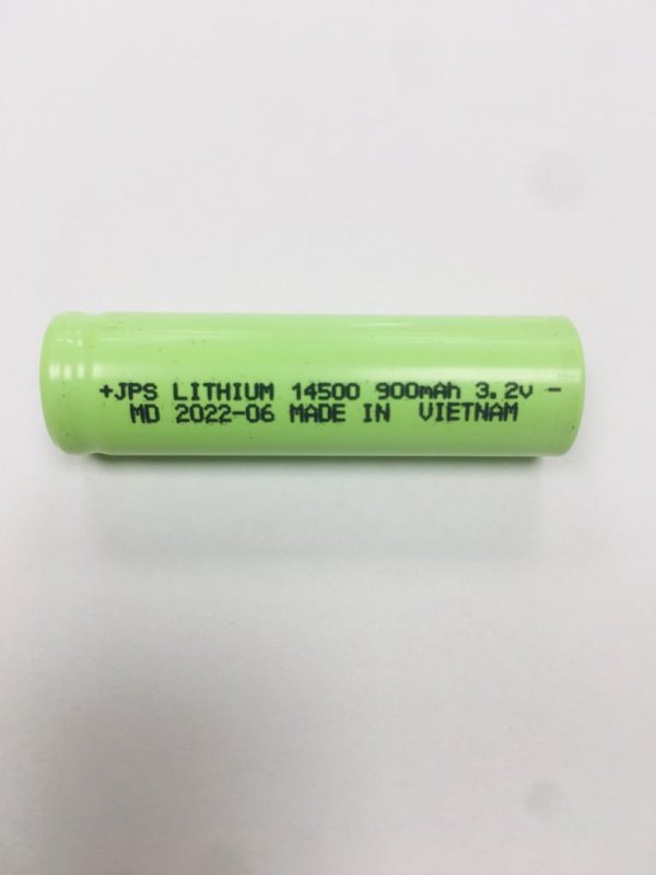 باتری لیتیوم شارژی 14500 جی پی اس  900 میلی آمپر 3.2 ولت