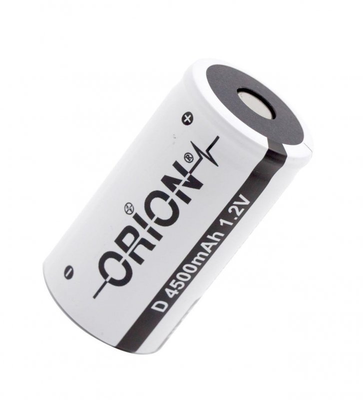 باتری بزرگ سایز D شارژی 1.2 ولت 4500 میلی آمپر اوریون orion