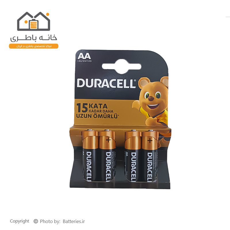 باطری قلمی 4 عددی آلکالاین خرسی دوراسل Duracell