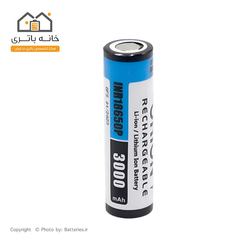 باتری لیتیوم 18650 شارژی 3.7 ولت 10c 3000 میلی آمپر اوریون orion سرتخت