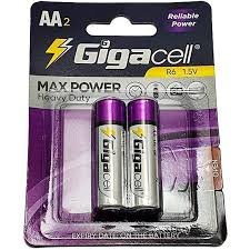 باتری  قلمی معمولی 2 عددی کارتی گیگاسل Gigacell