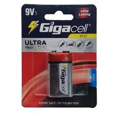 باتری کتابی 9 ولت معمولی کارتی اولترا گیگاسل Gigacell