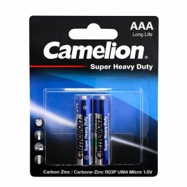 باتری نیم قلمی Super Heavy Duty کملیون R03P-BP2B