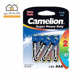 (Camelion Super Heavy Duty AAA Battery R03P-BP6(4+2