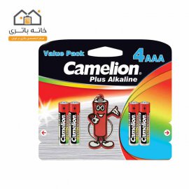 باتری نیم قلمی آلکالاین پلاس کملیون مدل LR03-BP4+KC