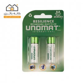 Unomat HR6 Rechargeable AA 2300mah Battery Pack of 2