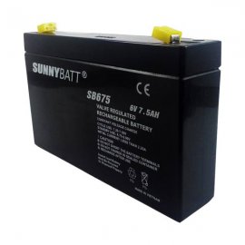 باتری 6 ولت 7.5 آمپر سانی بت Sunny batt(تولید2017 قیمت مناسب)