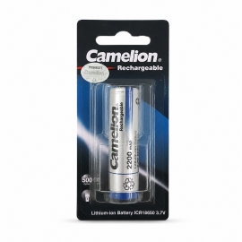 باتری سایز 18650 2200 میلی آمپر  کملیون کارتی Camelion
