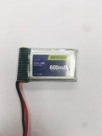 باتری لیتیوم پلیمر 3.7 ولت 600 میلی آمپر ساعت بست (802540) 25C