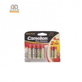 باتری قلم و نیم قلمی  آلکالاین پلاس کملیون پک 2+4 عددی Camelion