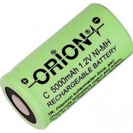 باتری متوسط سایز C شارژی 1.2 ولت 5000 میلی آمپر اوریون orion