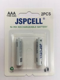 باتری نیم  قلمی شارژی 1100 میلی آمپر جی اس پی سل Jspcell