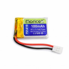باتری لیتیوم پلیمر 3.7 ولت 100 میلی آمپر (751419) HP موریسل MORICELL