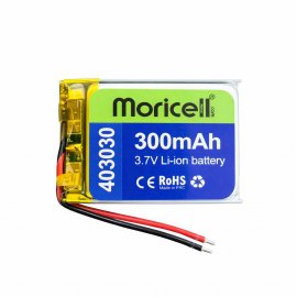 باتری لیتیوم پلیمر 3.7 ولت 300 میلی آمپر (403030)  موریسل MORICELL