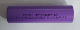 باتری لیتیوم 18650 شارژی 3.7 ولت 2000  میلی آمپر 3c جی اس پاور GS power