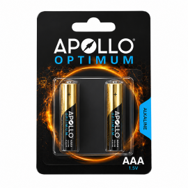 باتری نیم قلمی آلکالاین 2 عددی آپولو APOLLO