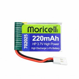 باتری لیتیوم پلیمر 3.7 ولت 220 میلی آمپر (702025) HP موریسل MORICELL