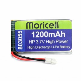 باتری لیتیوم پلیمر 3.7 ولت 1200 میلی آمپر (803055) HP موریسل MORICELL