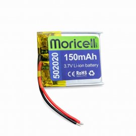 باتری لیتیوم پلیمر 3.7 ولت 150 میلی آمپر (502020)  موریسل MORICELL