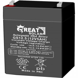 باتری سیلد اسید 12 ولت 5 آمپر گریت سولار Great Solar