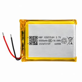 (Lithium polymer Battery 3/7v 5000 mAh(105070