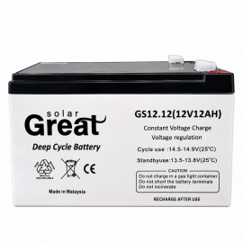 باتری سیلد اسید 12 ولت 12 آمپر ساعت گریت سولار GREAT Solar