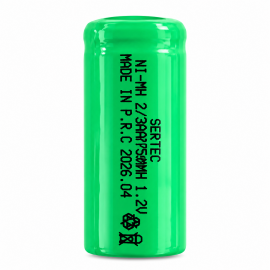 باتری شارژی 1/2 ولت 600 میلی آمپر سایز 2/3AA سرتک sertec