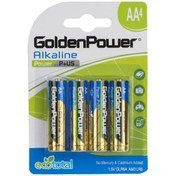 باتری قلمی آلکالاین 4 عددی گلدن پاور Golden power