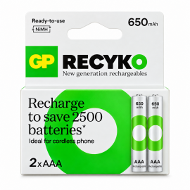 GP battery AAA 1.2 v 650mAh